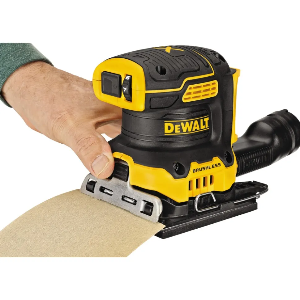 Factory Reconditioned Dewalt 20V MAX XR Brushless Lithium-Ion 1/4 Sheet Cordless Variable Speed Sander (Tool Only)