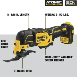 Factory Reconditioned Dewalt 20V MAX ATOMIC Brushless Lithium-Ion Cordless 4-Tool Combo Kit (2 Ah)
