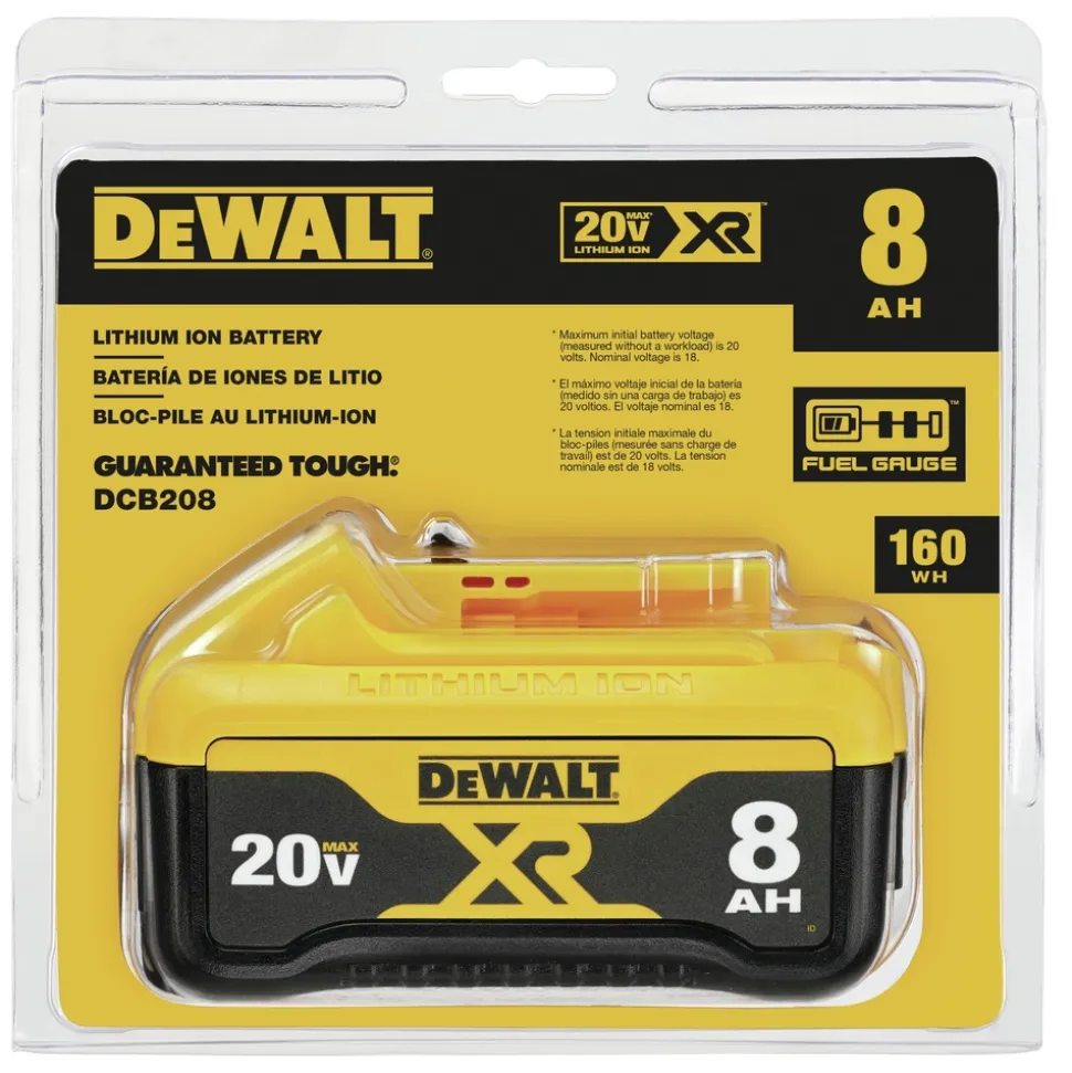 Factory Reconditioned Dewalt 20V MAX 8 Ah Lithium-Ion Battery