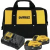 Factory Reconditioned Dewalt 20V MAX 5 Ah Lithium-Ion Batteries and 12V MAX - 20V MAX Charger Starter Kit