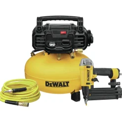 Factory Reconditioned Dewalt 18 Gauge 2-1/8 in. Pneumatic Brad Nailer and 0.9 HP 6 Gallon Oil-Free Pancake Compressor Combo Kit