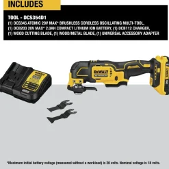 Factory Reconditioned Dewalt 20V MAX ATOMIC Brushless Lithium-Ion Cordless Oscillating Multi-Tool Kit (2 Ah)