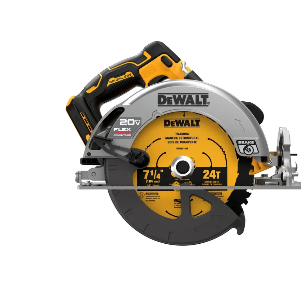 Factory Reconditioned Dewalt 20V MAX Brushless Lithium-Ion 7-1/4 in. Cordless Circular Saw with FLEXVOLT ADVANTAGE (Tool Only)