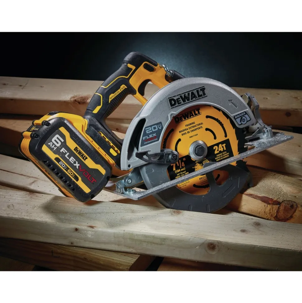 Factory Reconditioned Dewalt 20V MAX Brushless Lithium-Ion 7-1/4 in. Cordless Circular Saw with FLEXVOLT ADVANTAGE (Tool Only)