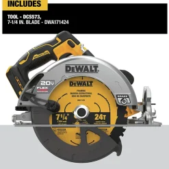 Factory Reconditioned Dewalt 20V MAX Brushless Lithium-Ion 7-1/4 in. Cordless Circular Saw with FLEXVOLT ADVANTAGE (Tool Only)