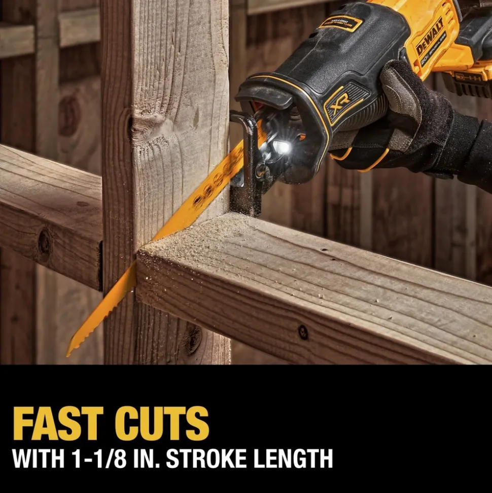 Factory Reconditioned Dewalt 20V MAX XR Brushless Lithium-Ion 4-Tool Combo Kit (1.7 Ah/5 Ah)