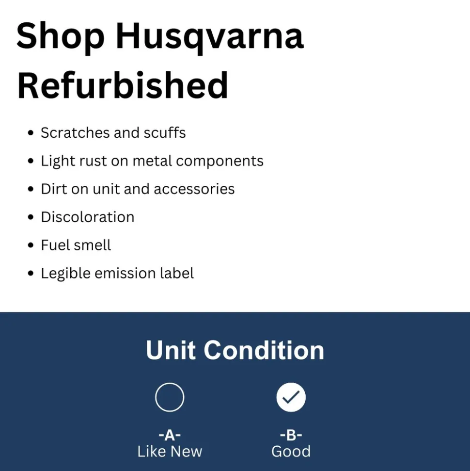 Factory Reconditioned Husqvarna 970694802 130L 28cc 18 in. Cutting Width Gas String Trimmer