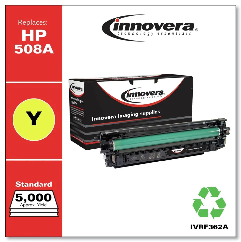 Factory Reconditioned Innovera IVR508AY 5000 Page-Yield Remanufactured Toner - Yellow