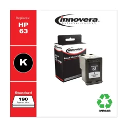 Factory Reconditioned Innovera 190 Page-Yield Remanufactured Ink Replacement for 63 (F6U62AN) - Black