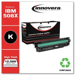 Factory Reconditioned Innovera Remanufactured 12,500 Page-Yield Replacement High-Yield Toner for 508X (CF360X) - Black
