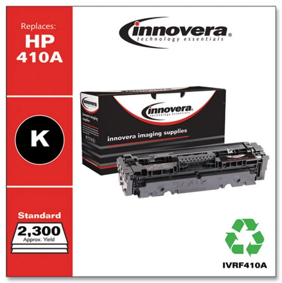 Factory Reconditioned Innovera Remanufactured 2,300 Page-Yield Replacement Toner for 410A (CF410A) - Black