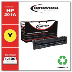 Factory Reconditioned Innovera IVRF402A 1400 Page-Yield Remanufactured Toner - Yellow
