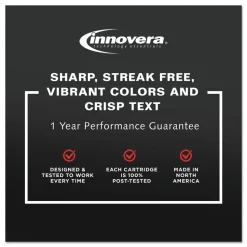 Factory Reconditioned Innovera 415 Page-Yield Remanufactured High-Yield Ink Replacement for 62XL (C2P07AN) - Tri-Color