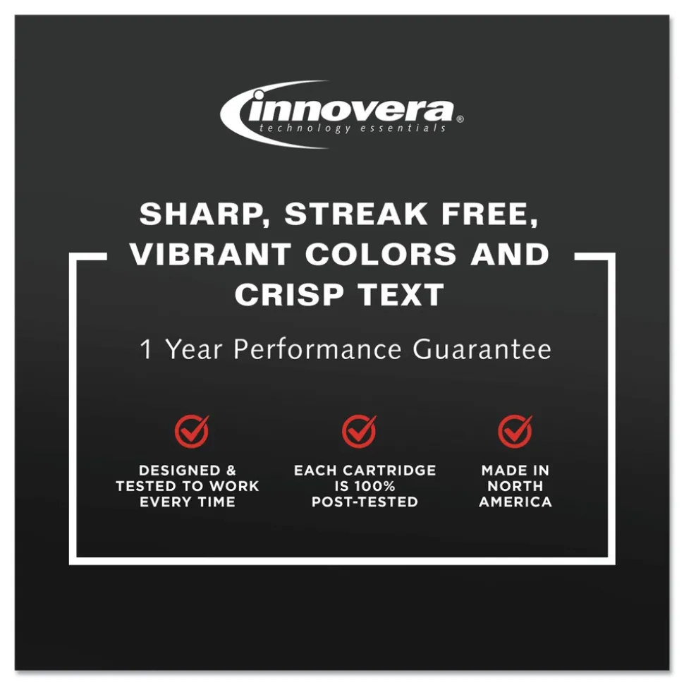 Factory Reconditioned Innovera 415 Page-Yield Remanufactured High-Yield Ink Replacement for 62XL (C2P07AN) - Tri-Color