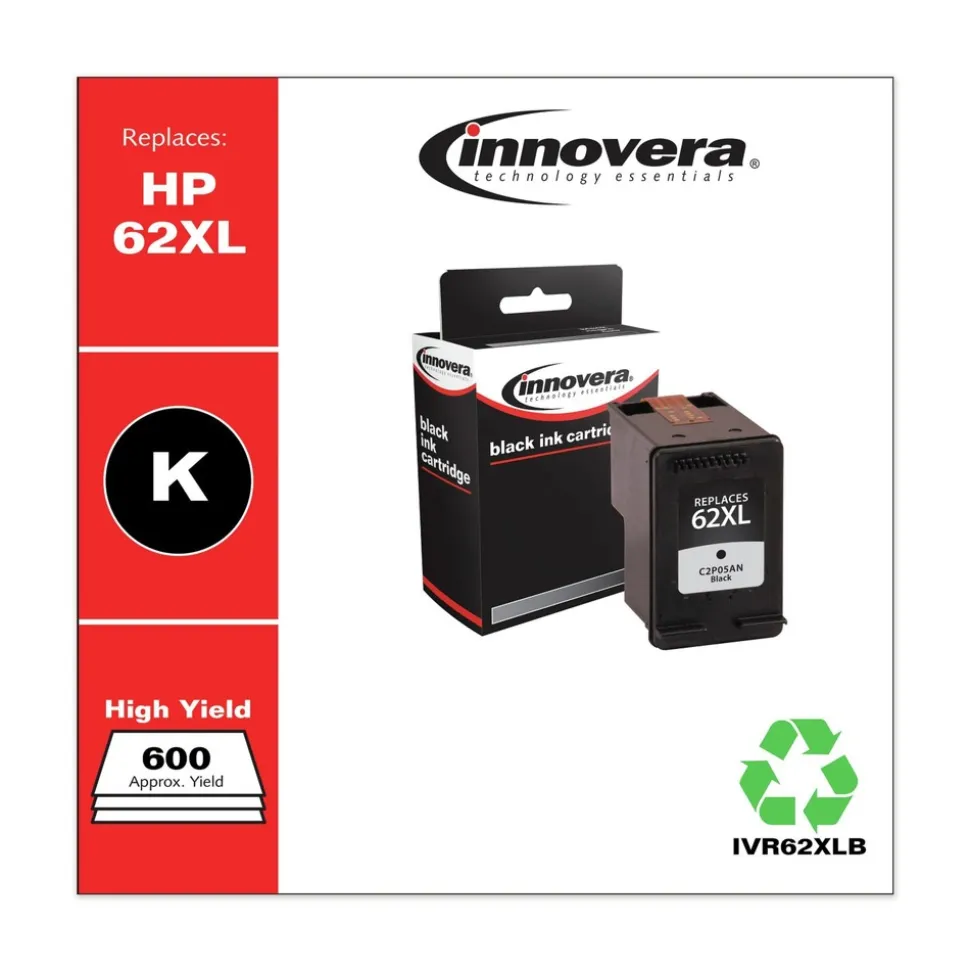 Factory Reconditioned Innovera 600 Page-Yield Remanufactured High-Yield Ink Replacement for C2P05AN - Black