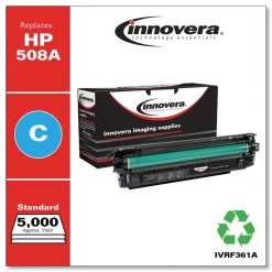 Factory Reconditioned Innovera Remanufactured 5000 Page Yield Replacement Toner Cartridge for HP 508A - Cyan