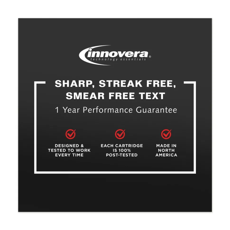 Factory Reconditioned Innovera 480 Page-Yield Remanufactured High-Yield Ink Replacement for 63XL (F6U64AN) - Black