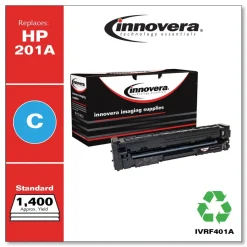 Factory Reconditioned Innovera 1400 Page-Yield, Replacement for HP 201A (CF401A), Remanufactured Toner - Cyan