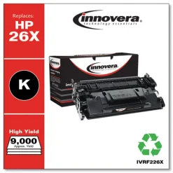 Factory Reconditioned Innovera 9000 Page-Yield Remanufactured High-Yield Toner Replacement for 26X (CF226X) - Black