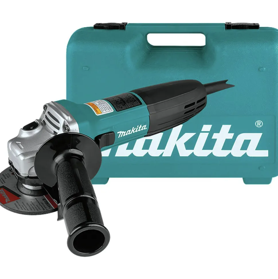 Factory Reconditioned Makita 4 in. Slide Switch Angle Grinder with Tool Case
