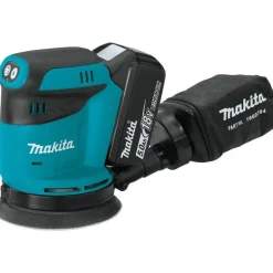 Factory Reconditioned Makita 18V LXT Lithium-Ion 5 in. Cordless Random Orbit Sander Kit (3 Ah)