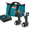 Factory Reconditioned Makita 18V LXT Brushless Lithium-Ion Cordless Sub-Compact Drill Driver and Impact Driver Combo Kit (1.5 Ah)