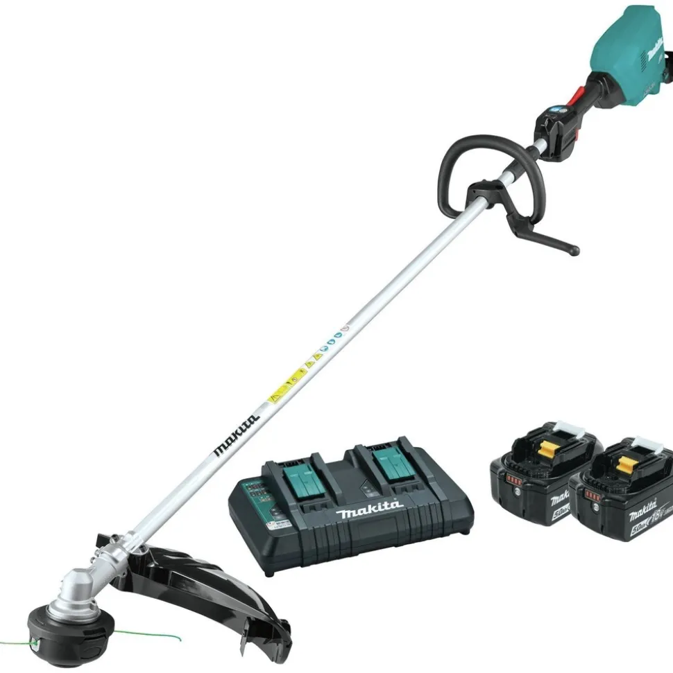Factory Reconditioned Makita 18V X2 (36V) LXT Brushless Lithium-Ion Cordless String Trimmer Kit with 2 Batteries (5 Ah)