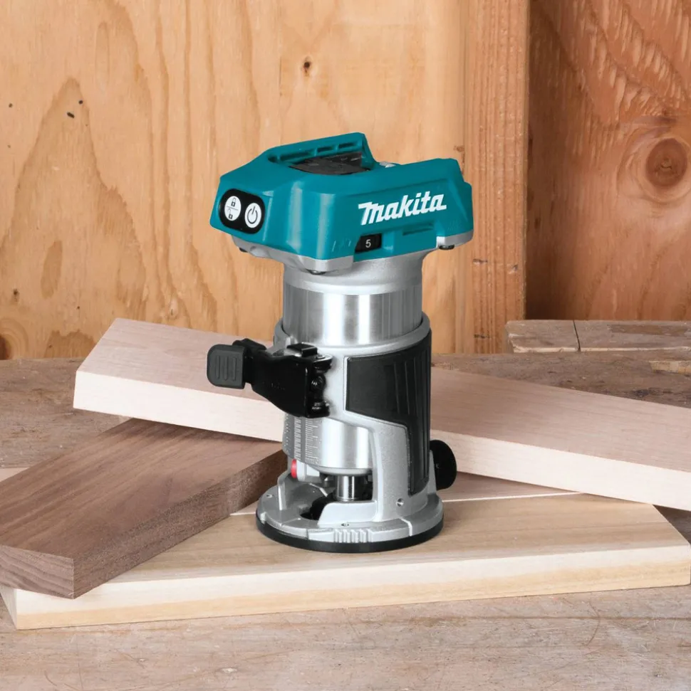 Factory Reconditioned Makita 18V LXT Lithium-Ion 1/4 in. Cordless Compact Router (Tool Only)