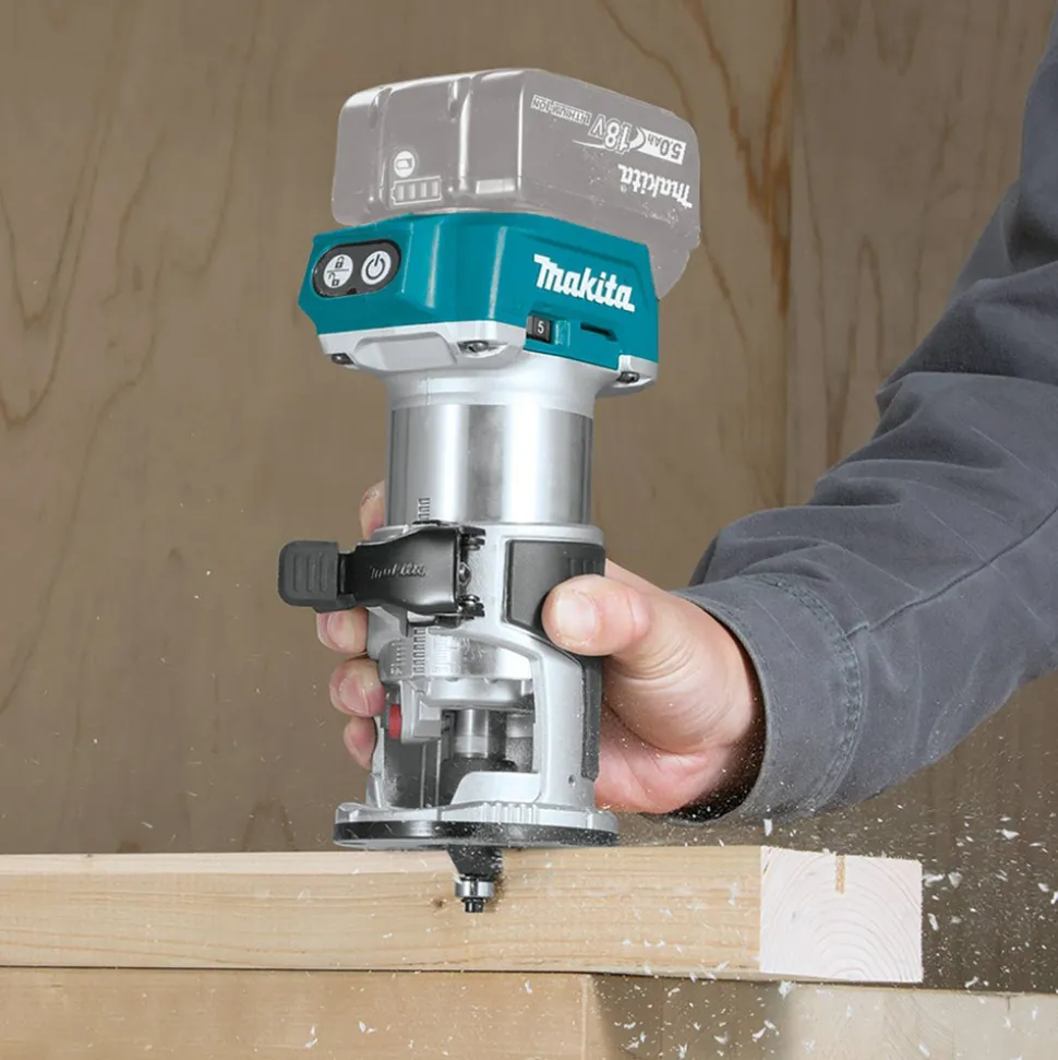 Factory Reconditioned Makita 18V LXT Lithium-Ion 1/4 in. Cordless Compact Router (Tool Only)