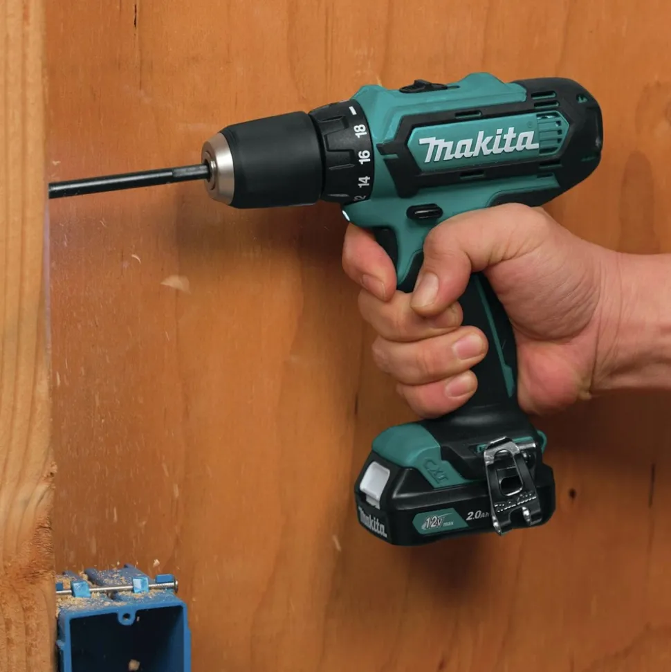 Factory Reconditioned Makita 12V MAX CXT Lithium-Ion 3/8 in. Cordless Drill Driver Kit with 2 Batteries (2 Ah)
