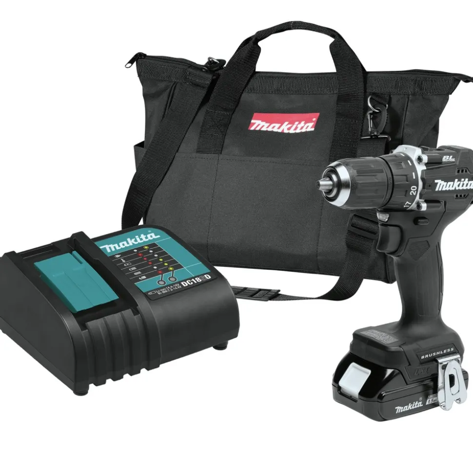 Factory Reconditioned Makita 18V LXT Sub-Compact Brushless Lithium-Ion 1/2 in. Cordless Driver Drill Kit (1.5 Ah)
