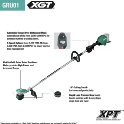Factory Reconditioned Makita 40V max XGT Lithium-Ion Brushless 15 in. Cordless String Trimmer Kit (4 Ah)
