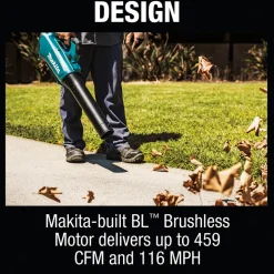 Factory Reconditioned Makita 18V LXT Brushless Lithium-Ion 13 in. Cordless String Trimmer and Blower Combo Kit (4 Ah)