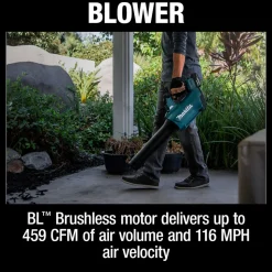 Factory Reconditioned Makita 18V LXT Brushless Lithium-Ion 13 in. Cordless String Trimmer and Blower Combo Kit (4 Ah)