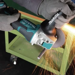 Factory Reconditioned Makita 18V LXT X-LOCK Paddle Switch Brushless Lithium-Ion 4-1/2 in. / 5 in. Cordless Angle Grinder with AFT (Tool Only)
