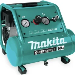 Factory Reconditioned Makita Quiet Series 1 HP 2 Gallon Oil-Free Hand Carry Air Compressor