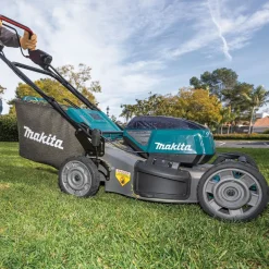 Factory Reconditioned Makita 18V X2 (36V) LXT Brushless Lithium-Ion 21 in. Cordless Self-Propelled Commercial Lawn Mower Kit with 4 Batteries (5 Ah)