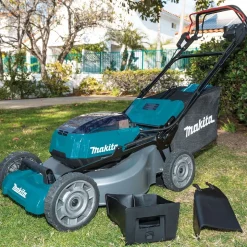 Factory Reconditioned Makita 18V X2 (36V) LXT Brushless Lithium-Ion 21 in. Cordless Self-Propelled Commercial Lawn Mower Kit with 4 Batteries (5 Ah)