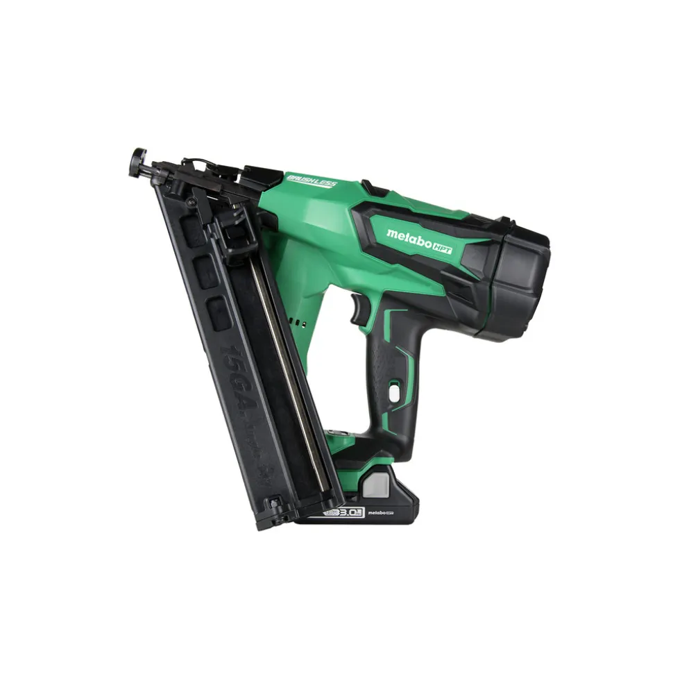 Factory Reconditioned Metabo HPT 18V 15 Gauge Cordless Brushless Lithium-Ion Brad Nailer Kit