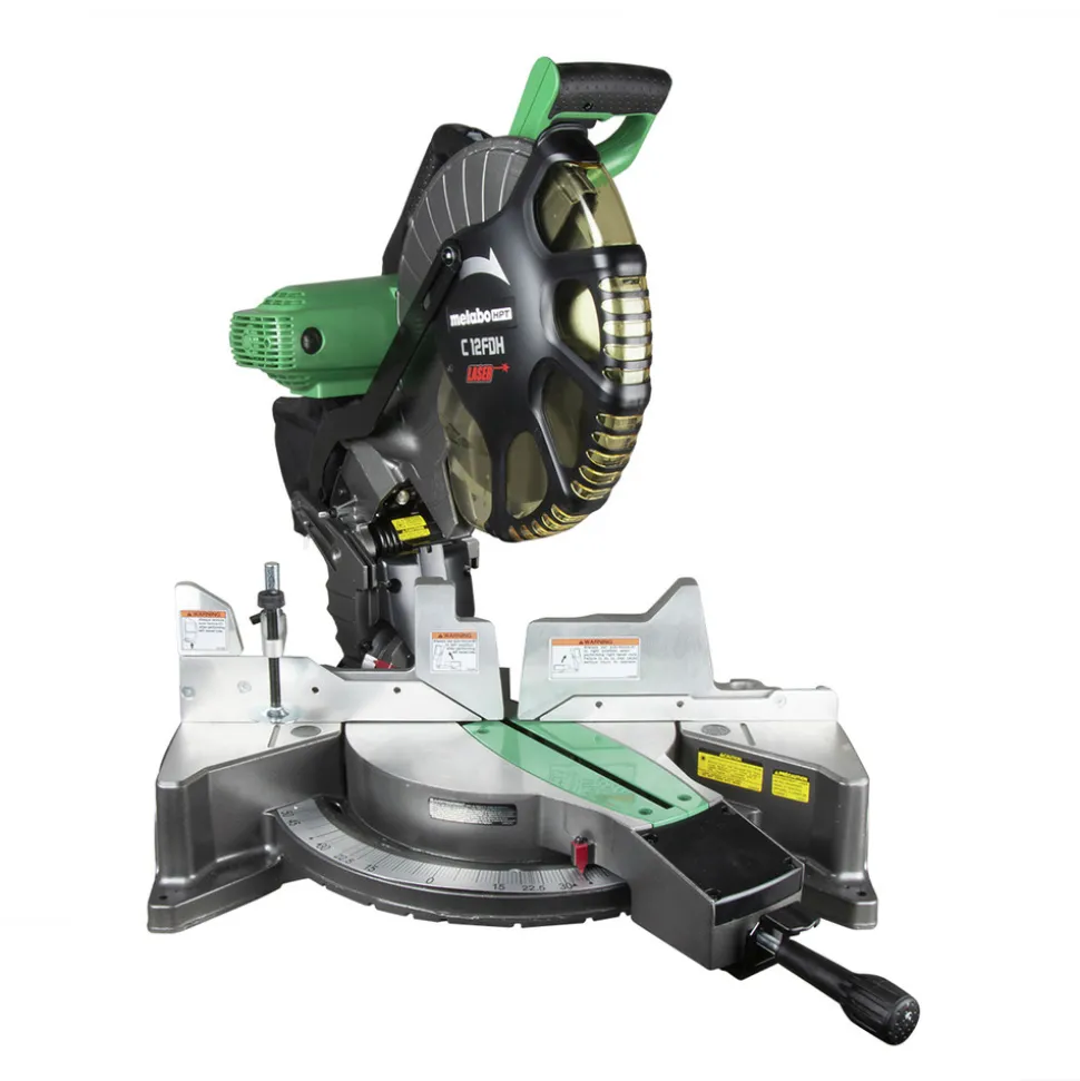 Factory Reconditioned Metabo HPT 15 Amp Dual Bevel 12 in. Corded Miter Saw with Laser Guide