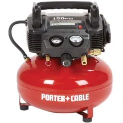 Factory Reconditioned Porter-Cable 0.8 HP 6 Gallon Oil-Free Pancake Air Compressor