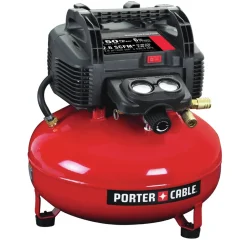 Factory Reconditioned Porter-Cable 0.8 HP 6 Gallon Oil-Free Pancake Air Compressor