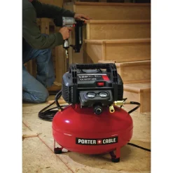 Factory Reconditioned Porter-Cable 0.8 HP 6 Gallon Oil-Free Pancake Air Compressor