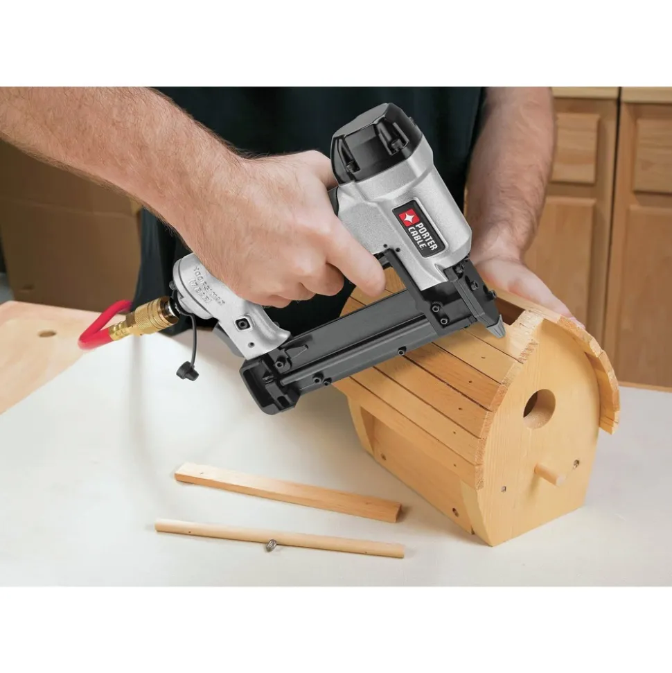 Factory Reconditioned Porter-Cable 3-Piece Nailer and 0.8 HP 6 Gallon Oil-Free Pancake Air Compressor Combo Kit