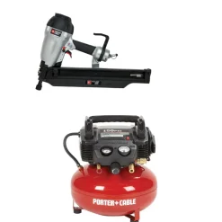 Factory Reconditioned Porter-Cable 22 Degree 3-1/2 in. Full Round Head Framing Nailer with Air Compressor