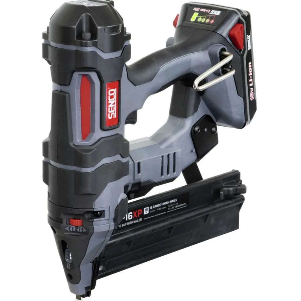 Factory Reconditioned SENCO F-16XP 18V Lithium-Ion 2-1/2 in. Cordless 16 Gauge Straight Finish Nailer Kit (1.5 Ah)