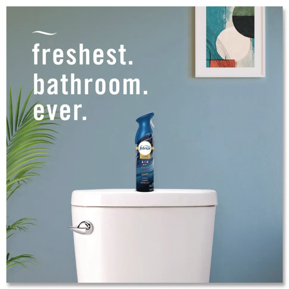 Febreze 80816821 AIR, Ocean, 8.8 oz Aerosol Spray, 2/Pack, 3 Packs/Carton