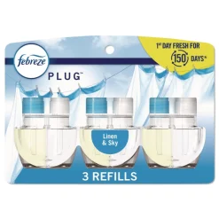 Febreze 2.63 oz. PLUG Air Freshener Refills - Linen and Sky (6 Packs/Carton)