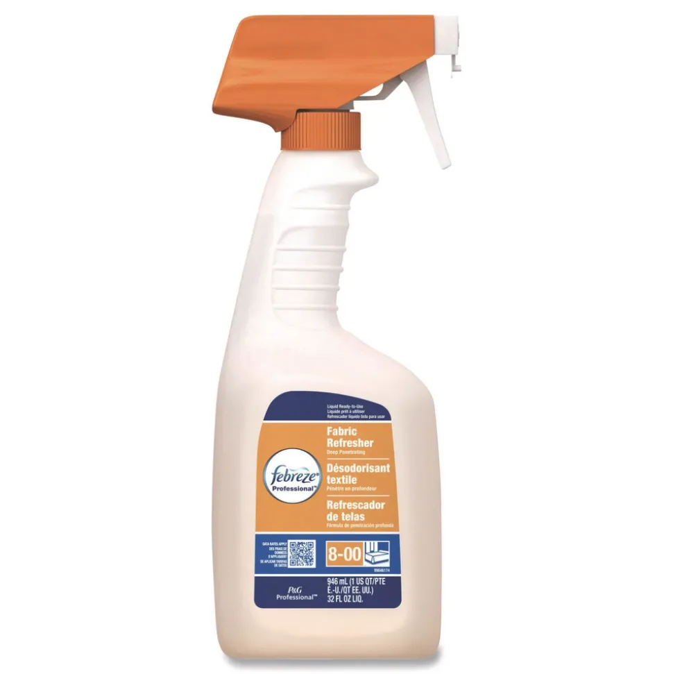 Febreze 03259 Professional Fabric Refresher Deep Penetrating Fresh Clean, 32oz Spray, 8/ctn