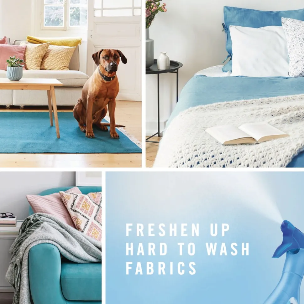 Febreze FABRIC 23.6 oz. Spray Bottle Extra Strength Refresher/Odor Eliminator - Downy April Fresh (8/Carton)